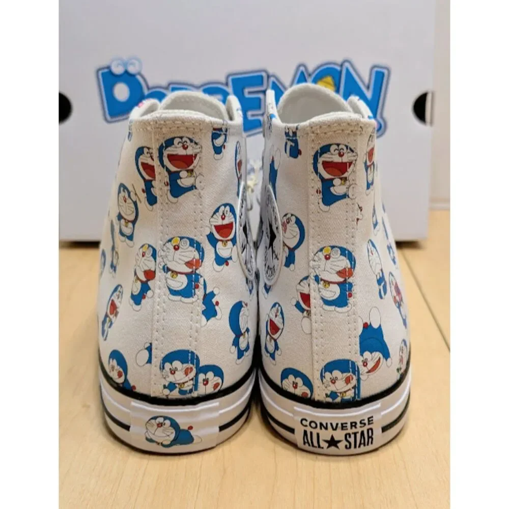 Converse Chuck Taylor All Star Doraemon Cat Robot Unisex High Top Shoes W10 NIB